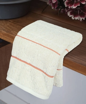 Indulgence By The FirePlace Bath Towel, Super Soft, Intricate Design, 600 GSM, Ripple bath towels,soft towels,bathroom textiles