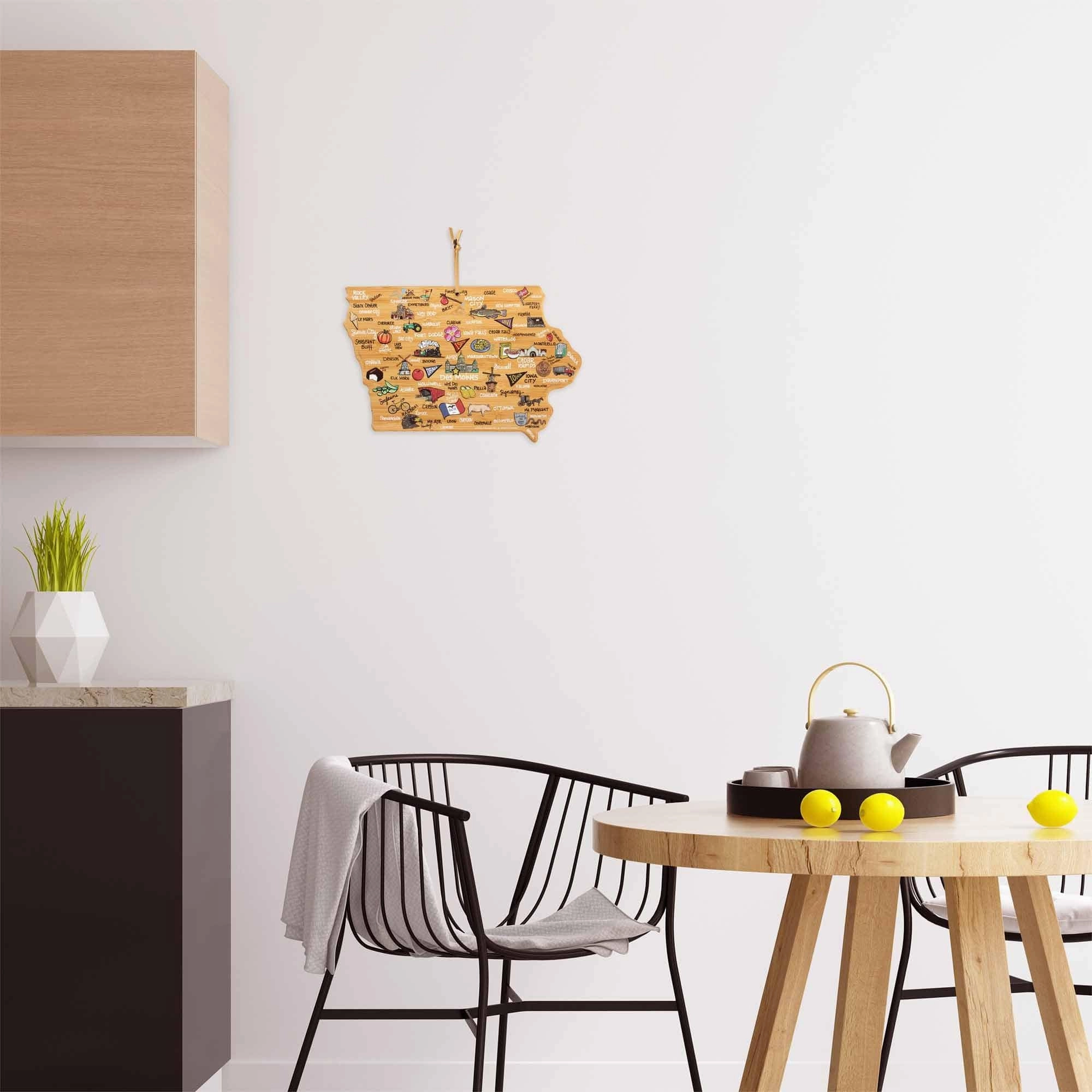Iowa Cutting Board with Artwork by Fish Kiss