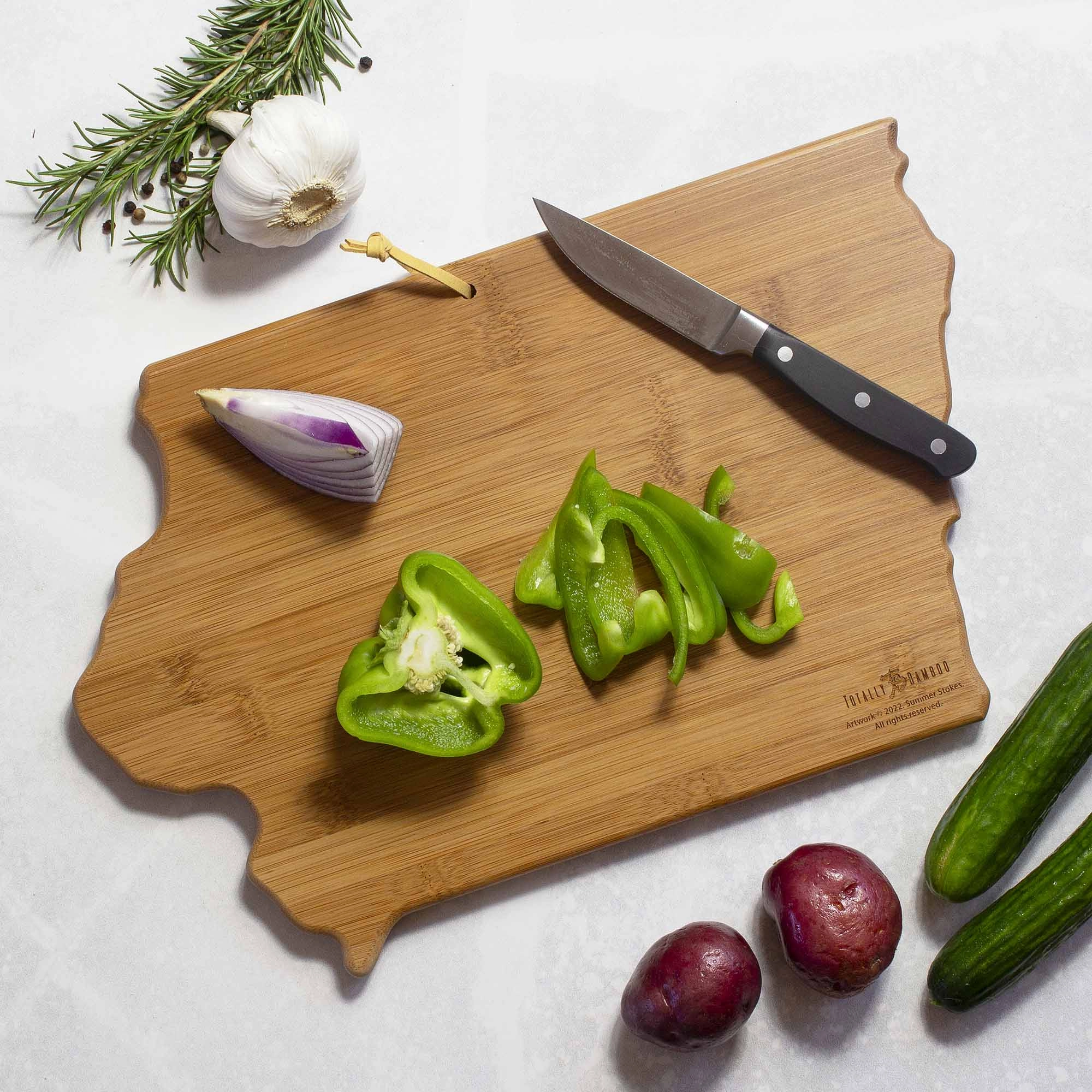 Iowa Cutting Board with Artwork by Summer Stokes