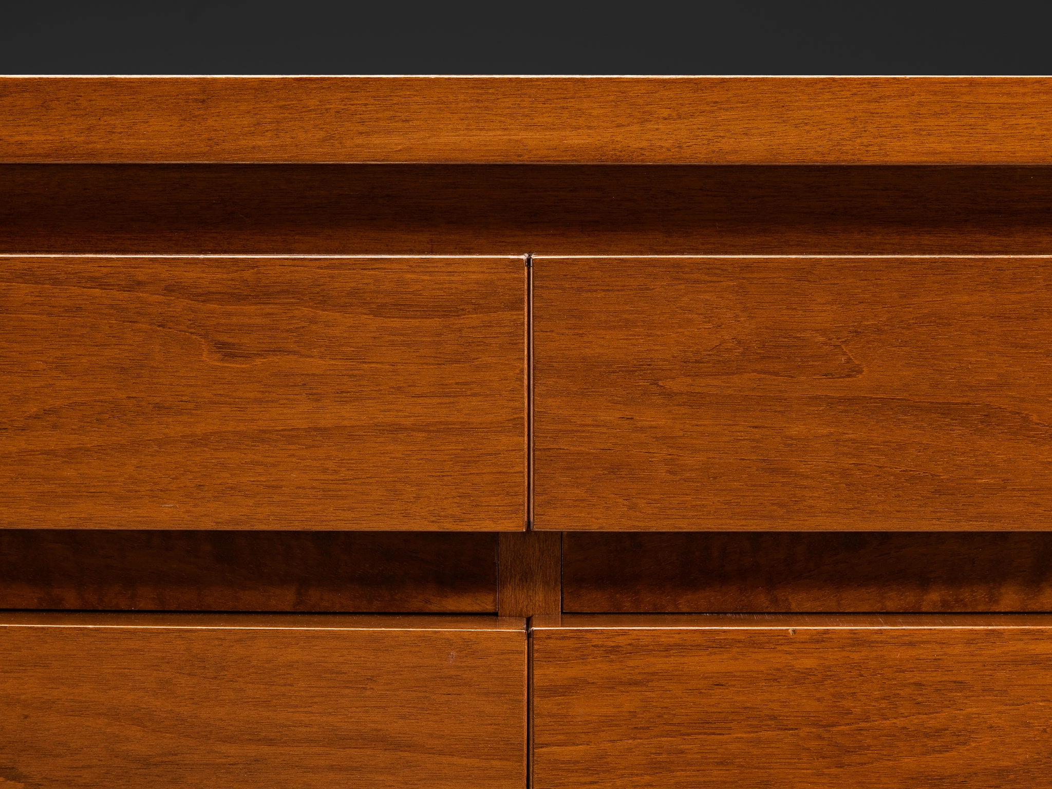 Italian Architectural Chest of Drawers in Walnut