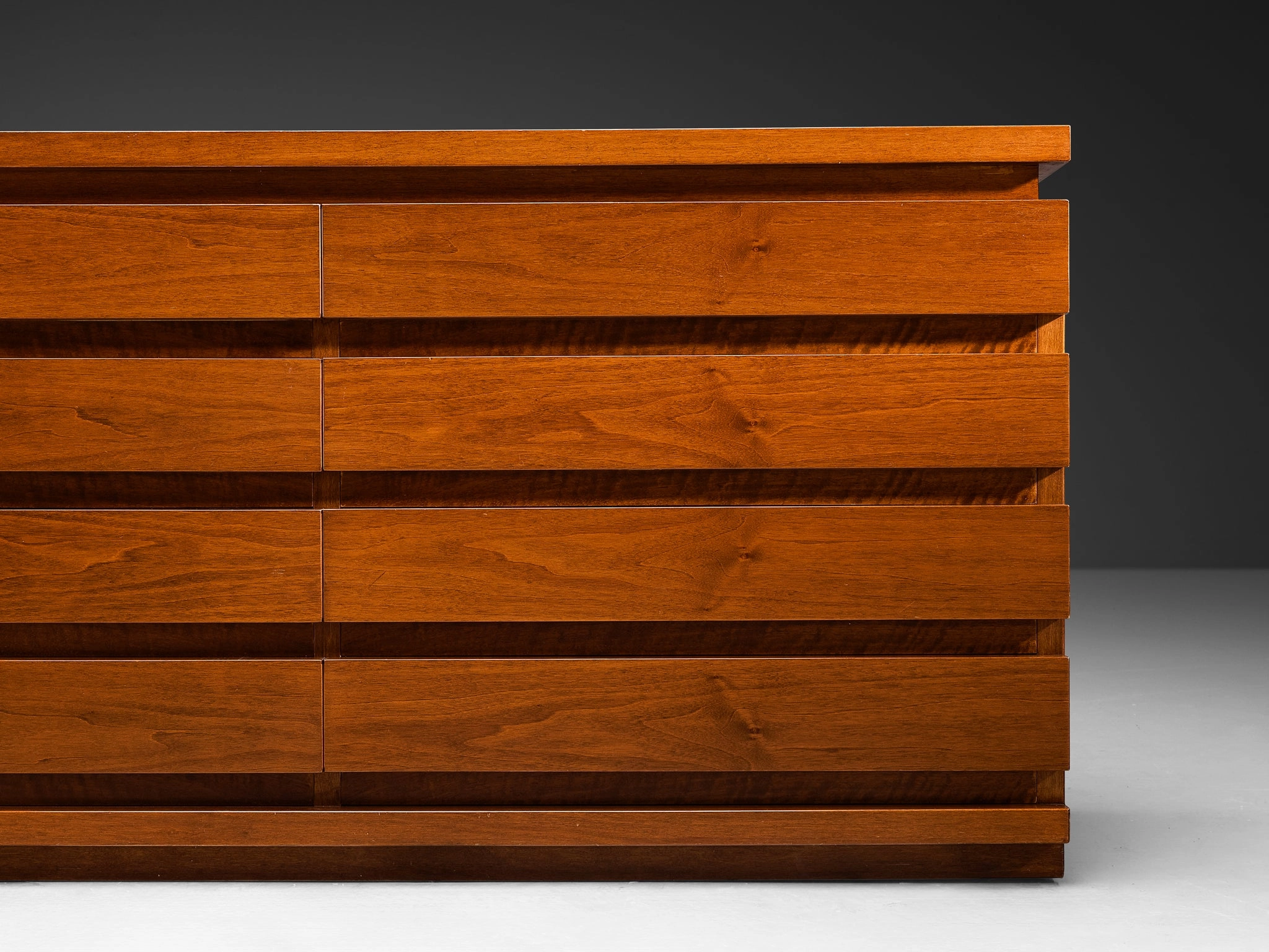 Italian Architectural Chest of Drawers in Walnut