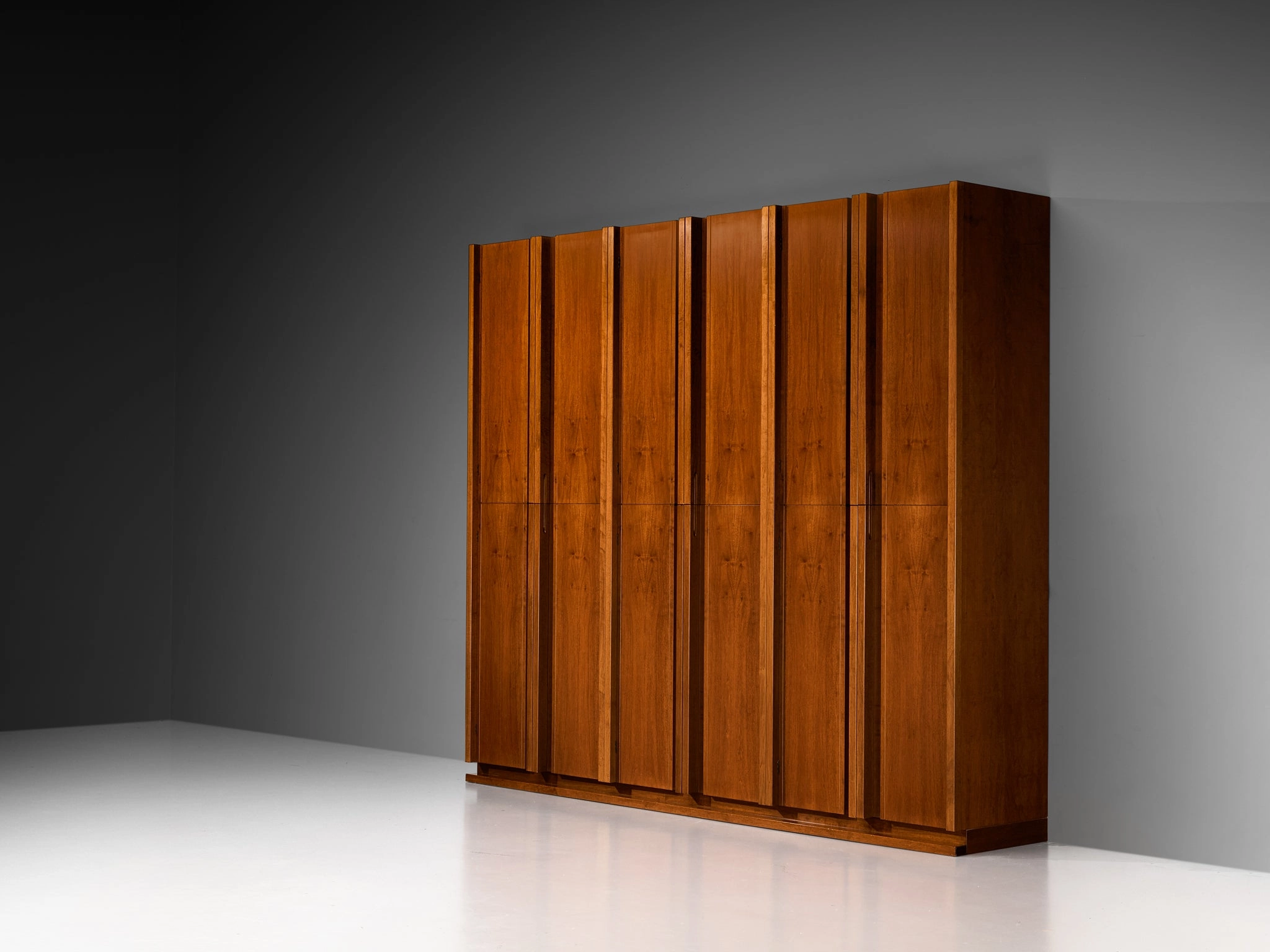 Italian Architectural Wall Unit in Walnut