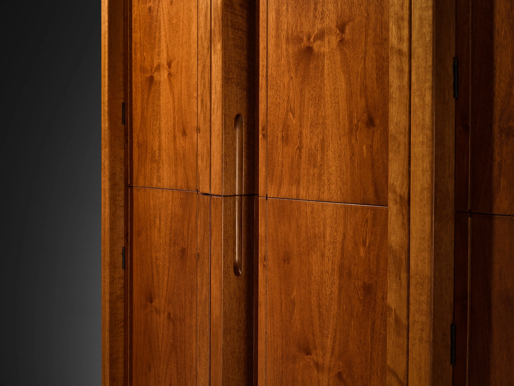 Italian Architectural Wall Unit in Walnut