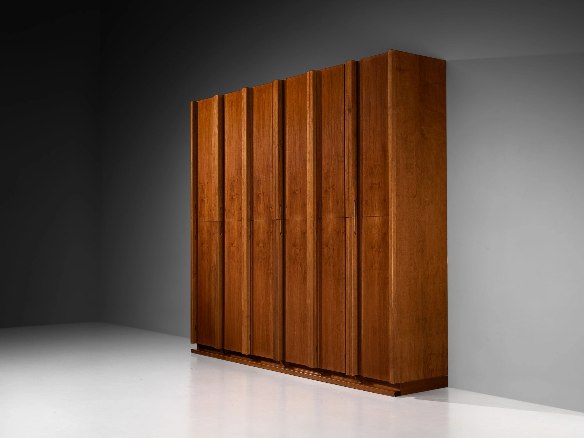 Italian Architectural Wall Unit in Walnut