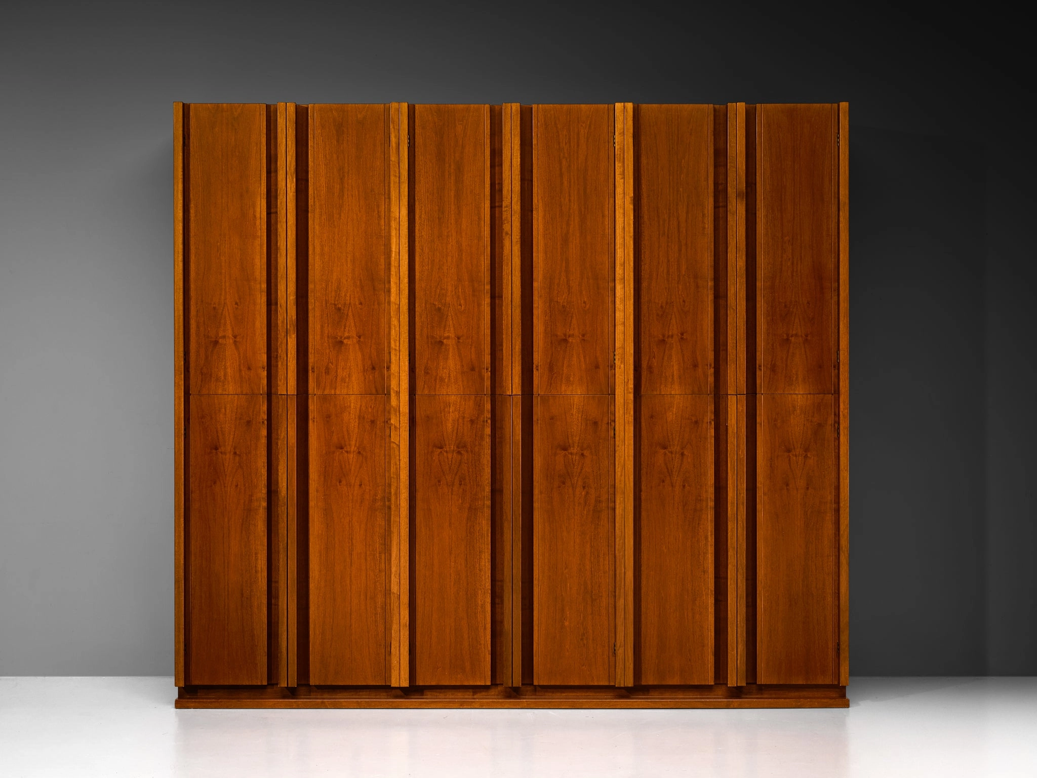Italian Architectural Wall Unit in Walnut