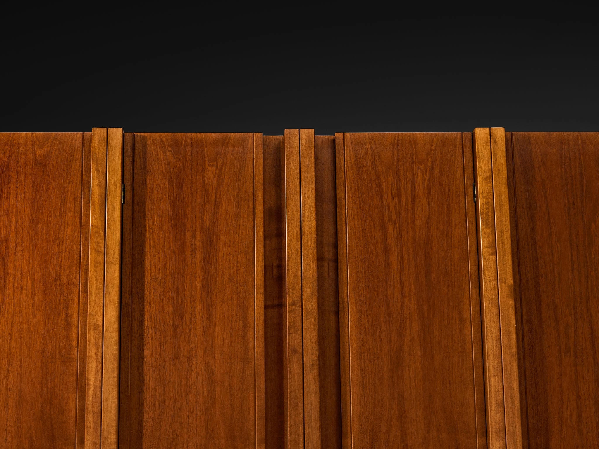 Italian Architectural Wall Unit in Walnut
