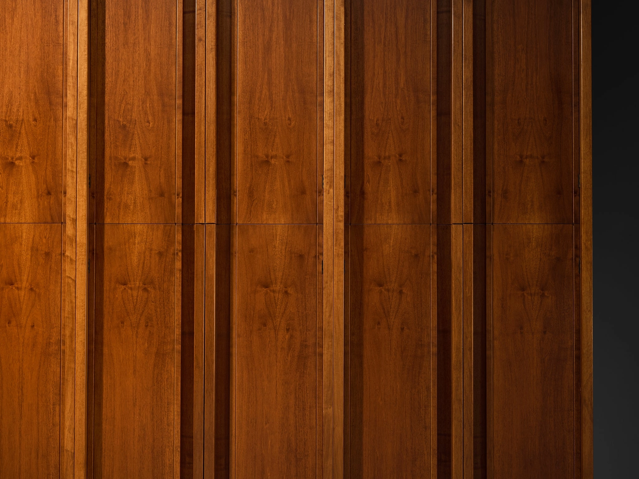 Italian Architectural Wall Unit in Walnut