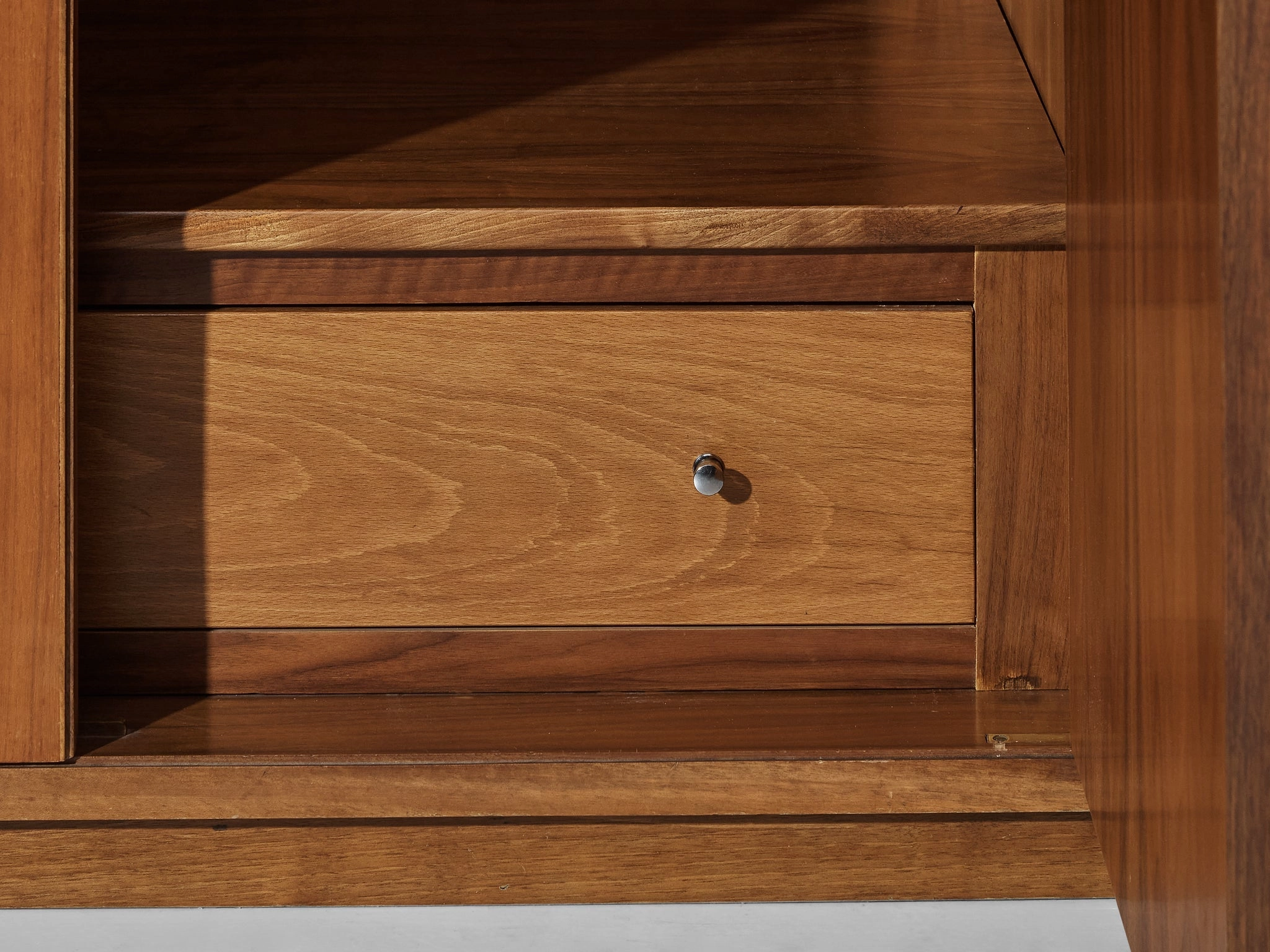 Italian Large Cabinets in Teak and Geometric Fronts