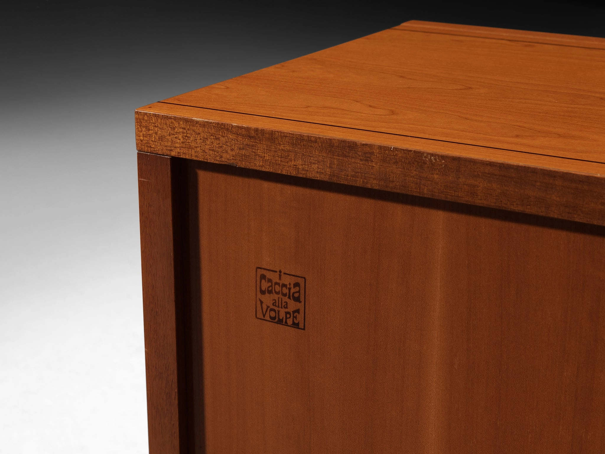 Italian Post-Modern Sideboard with Geometric Front