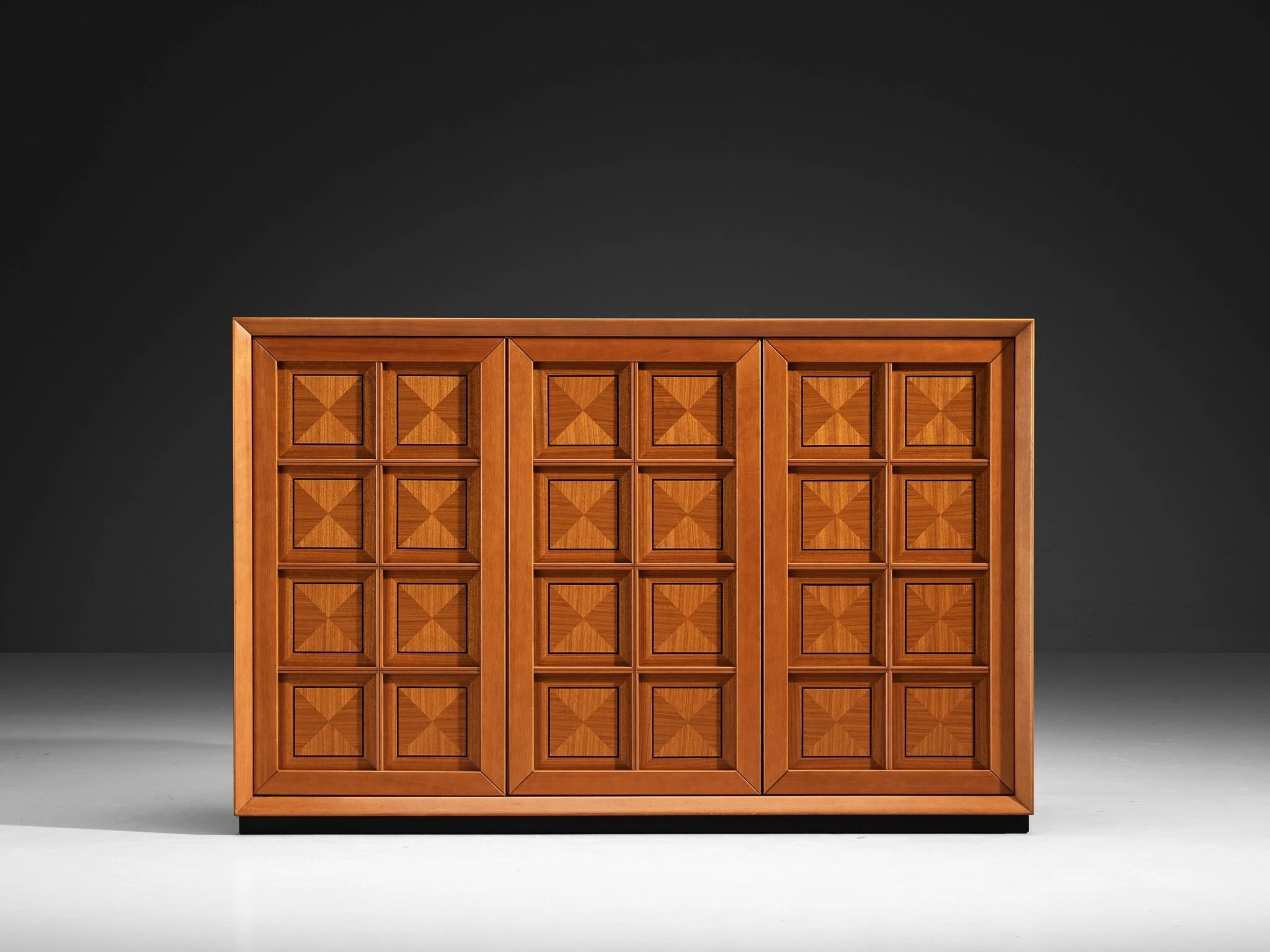 Italian Post-Modern Sideboard with Geometric Front