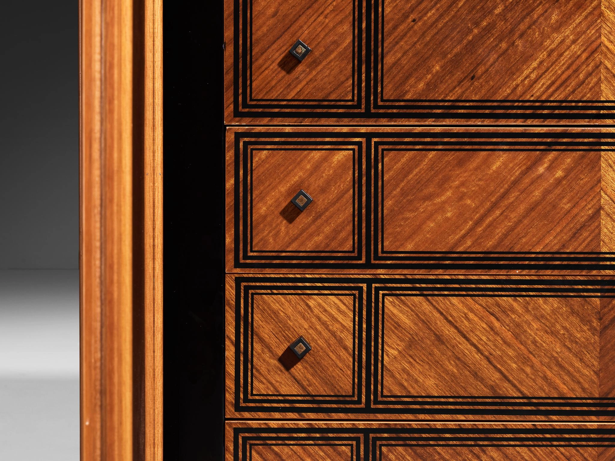 Italian Post-Modern Sideboard with Geometric Front