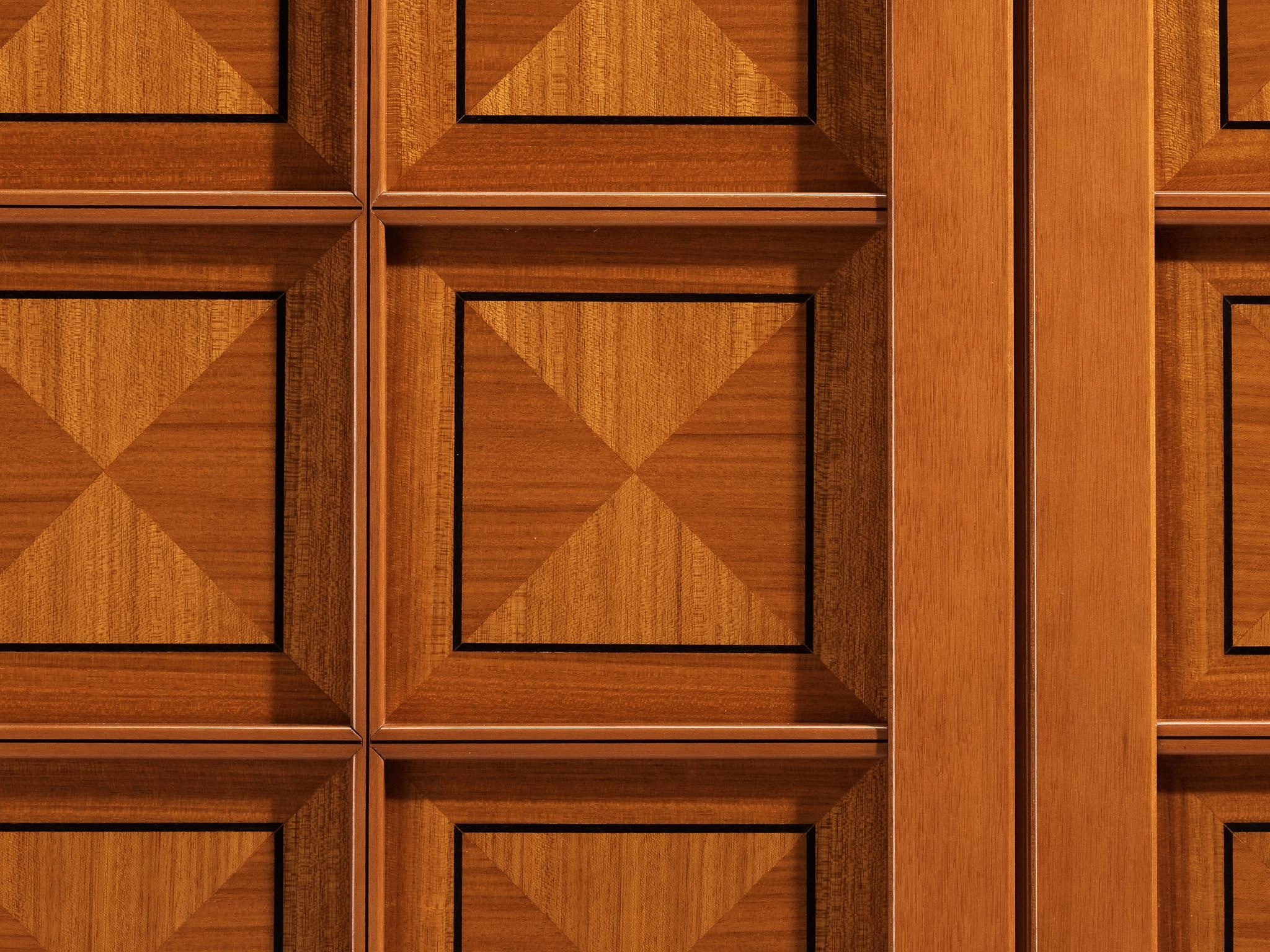 Italian Post-Modern Sideboard with Geometric Front