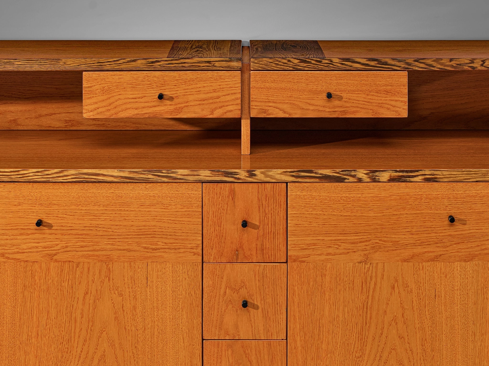 Italian Sideboard with Various Compartments in Weng and Ash