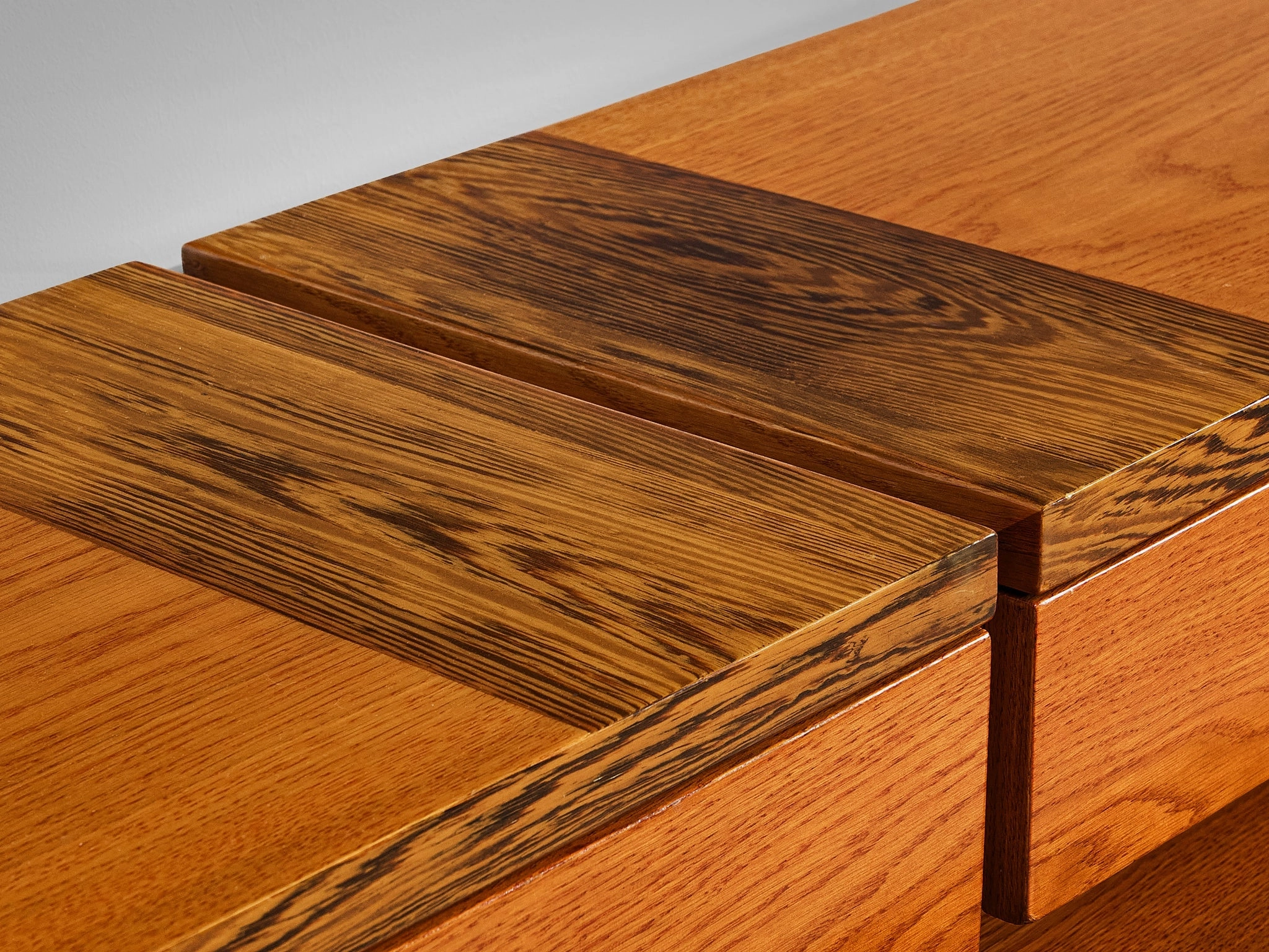 Italian Sideboard with Various Compartments in Weng and Ash