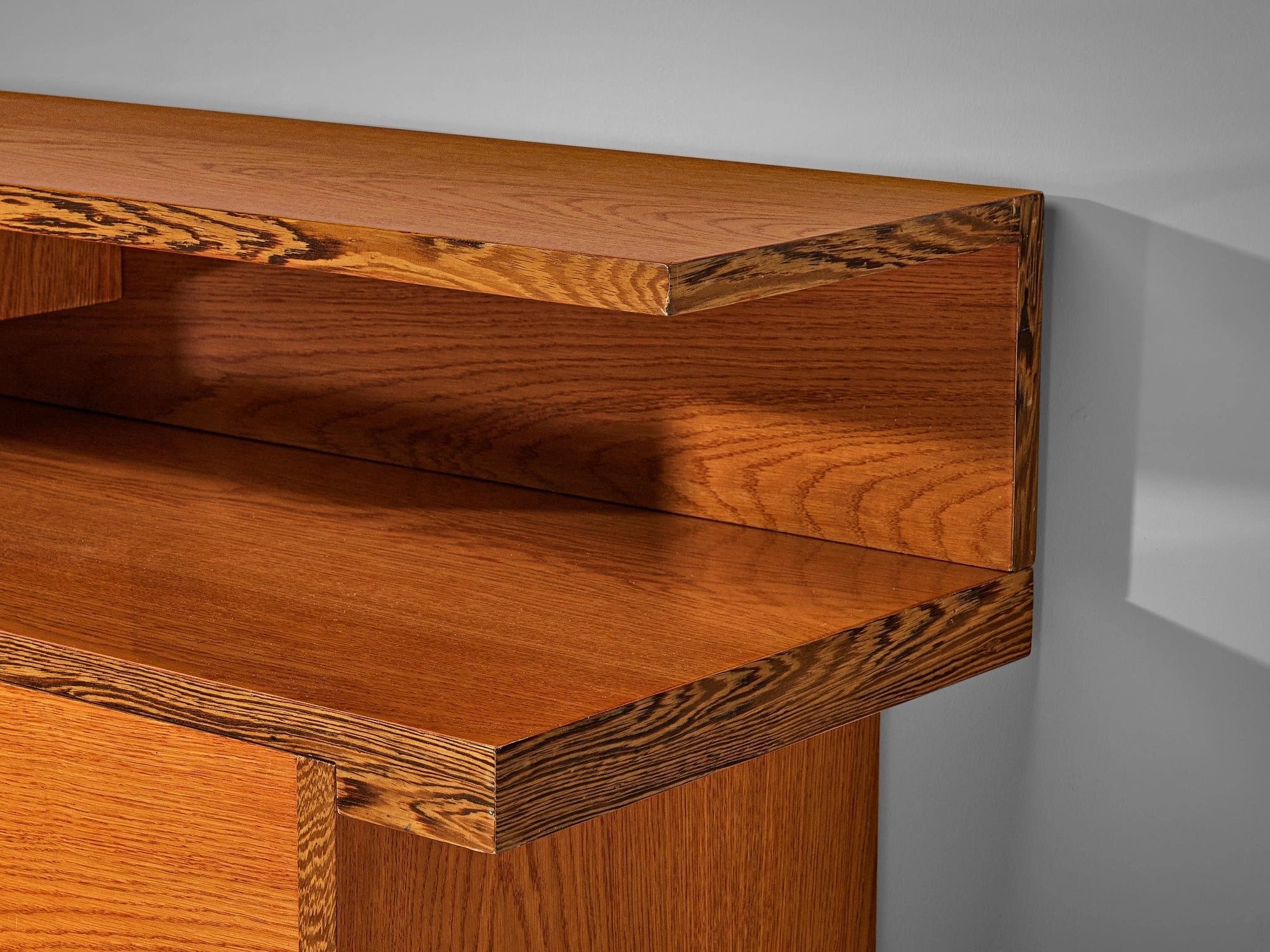 Italian Sideboard with Various Compartments in Weng and Ash
