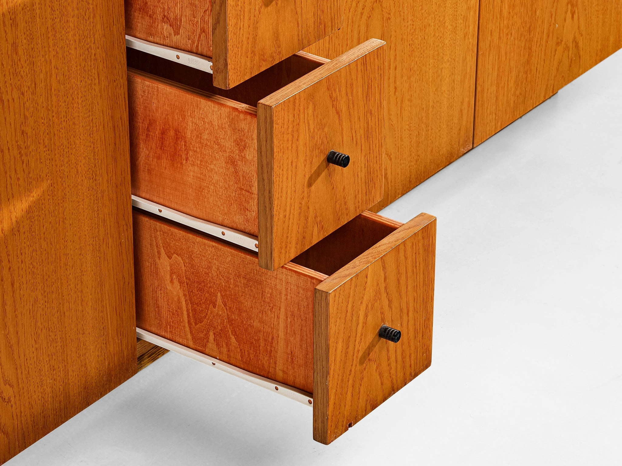 Italian Sideboard with Various Compartments in Weng and Ash