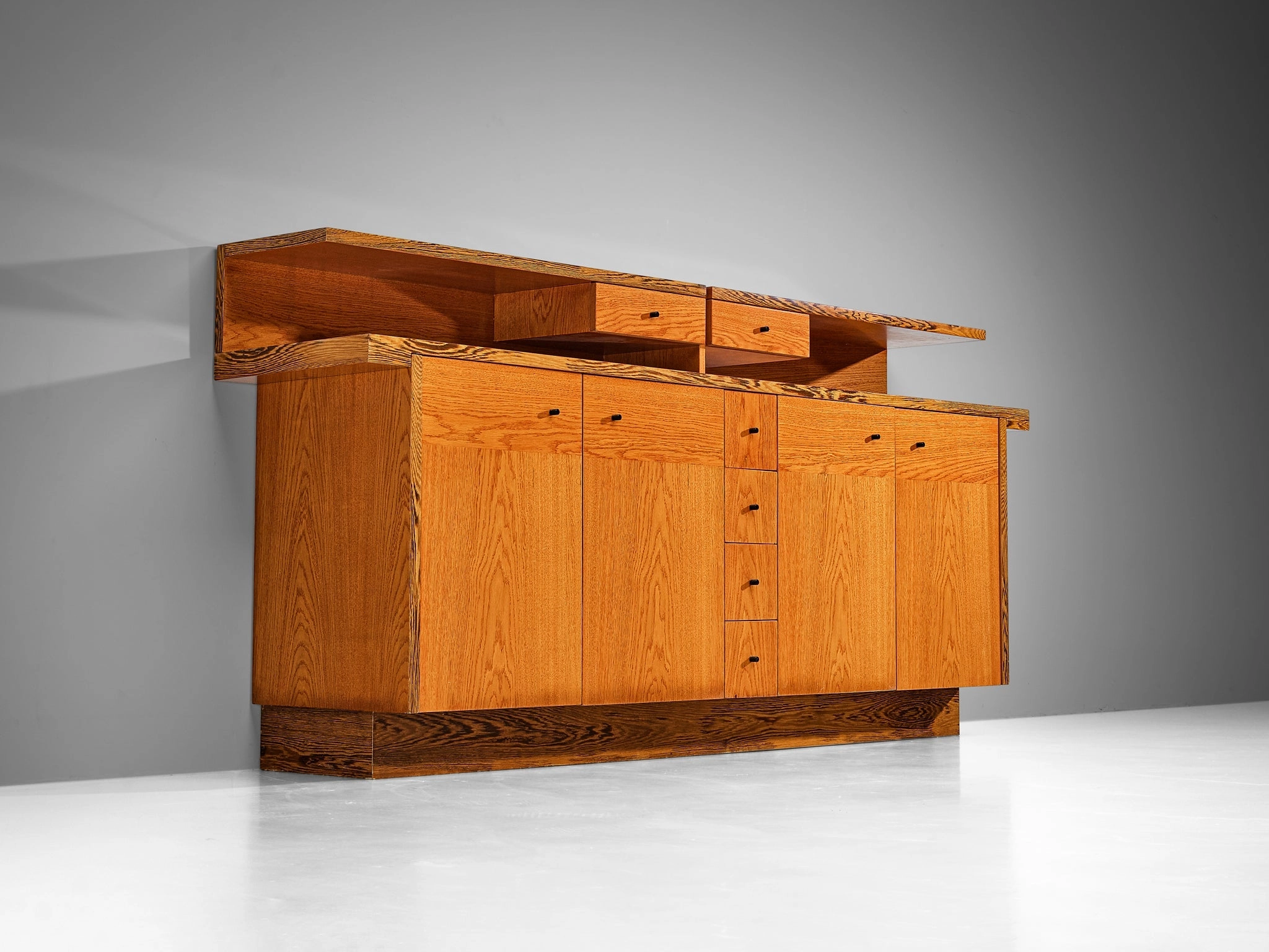 Italian Sideboard with Various Compartments in Weng and Ash