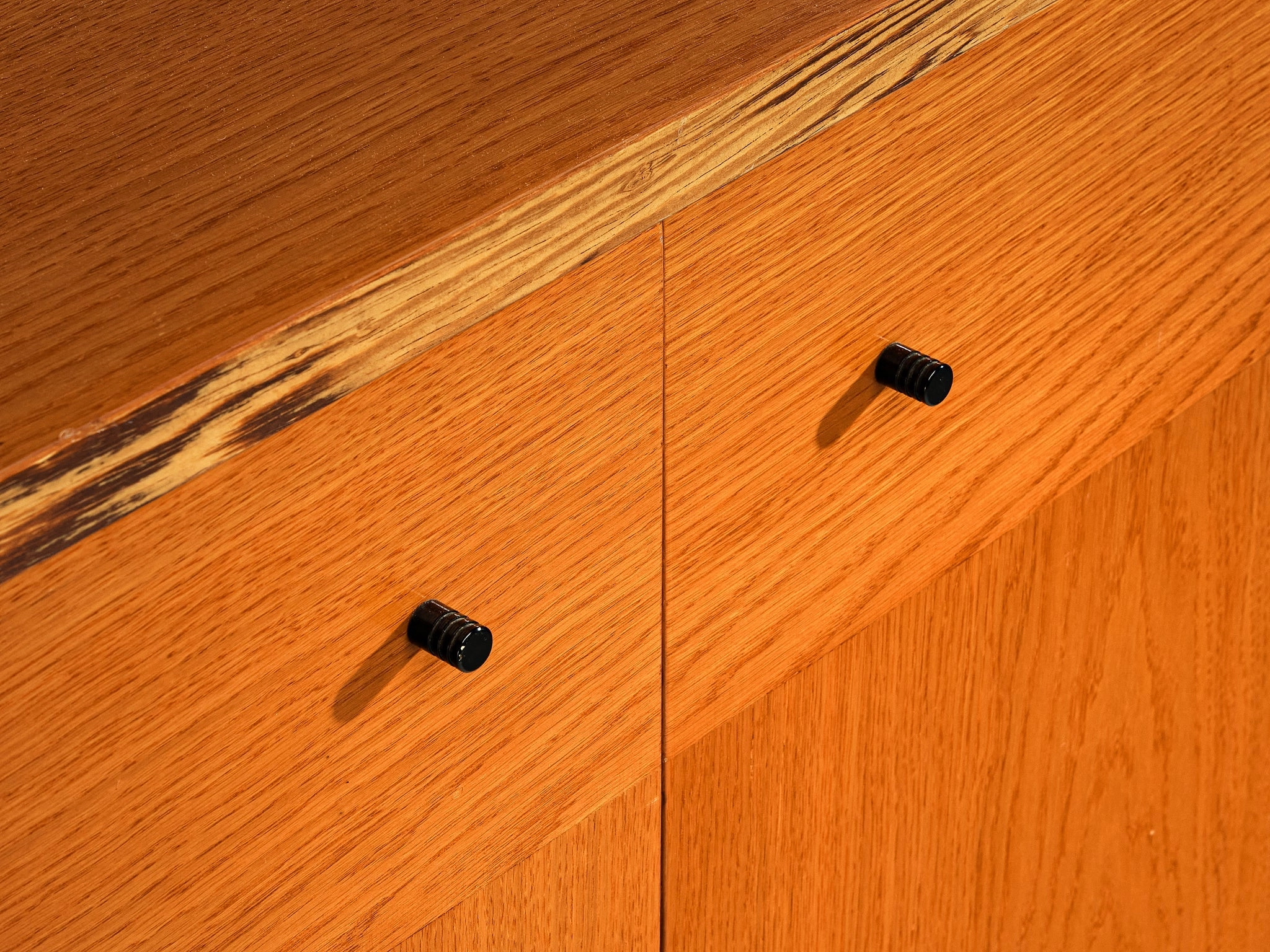 Italian Sideboard with Various Compartments in Weng and Ash