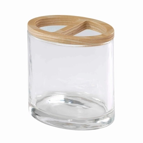 Izod Cove Toothbrush Holder - Clear toothbrush holder,bathroom cup,bathroom organizer