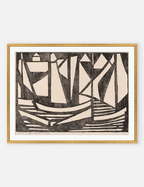 Japanese Woodcuts - Boats Print wall art,canvas print,home wall decor