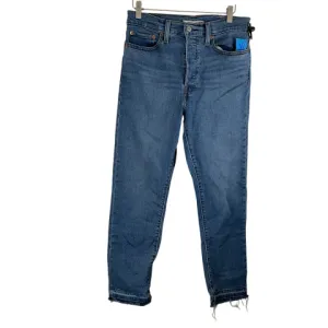 Jeans Boyfriend By Levis In Blue Denim, Size: 10 levis