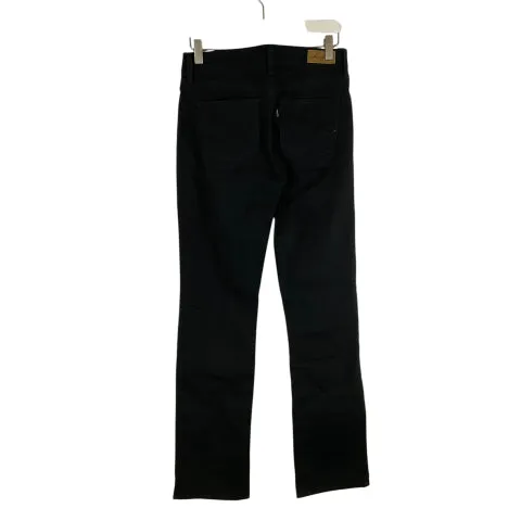 Jeans Straight By Levis In Black Denim, Size: 2 levis
