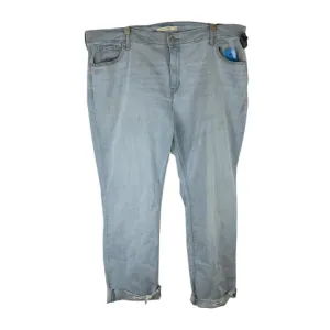 Jeans Straight By Levis In Blue Denim, Size: 22 levis