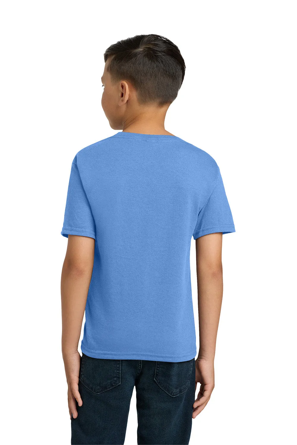 Jerzees Youth Dri-Power Moisture Wicking Short Sleeve Crewneck T-Shirt - Columbia Blue  should book Clothing Jerzees