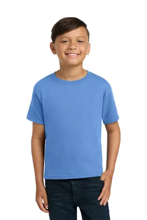 Jerzees Youth Dri-Power Moisture Wicking Short Sleeve Crewneck T-Shirt - Columbia Blue  should book Clothing Jerzees
