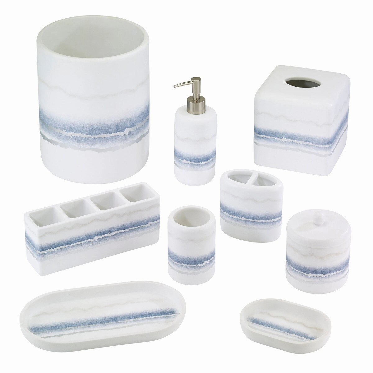 Jonathan Adler Vapor Toothbrush Holder - Silver