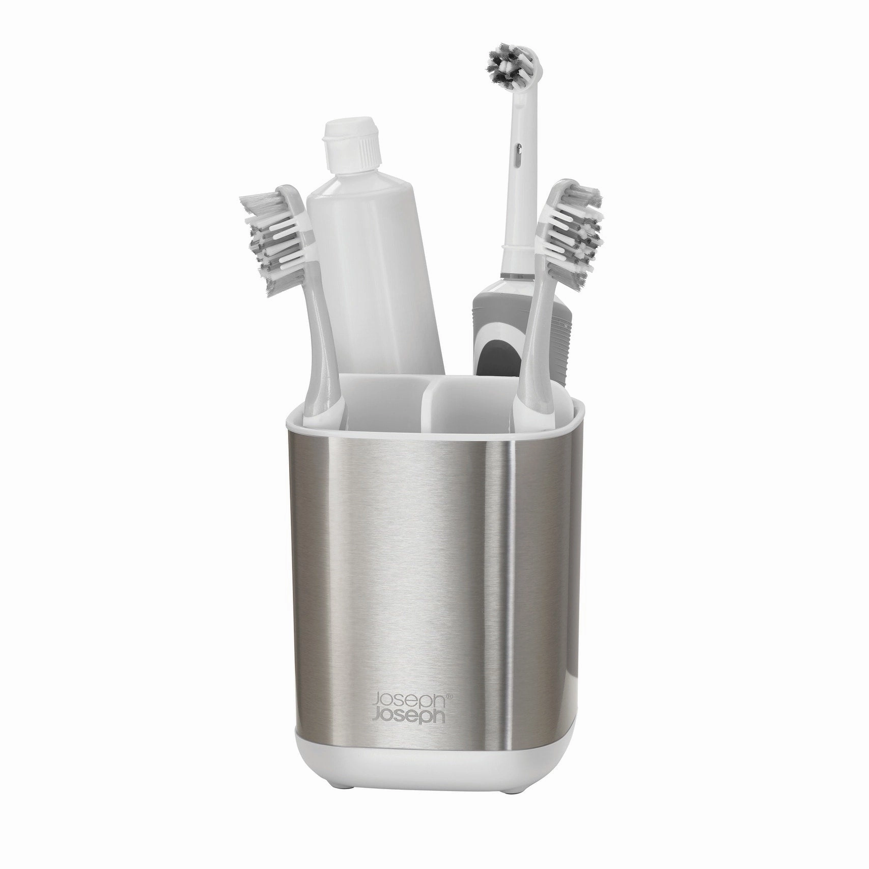 Joseph Joseph EasyStore Stainless Steel Toothbrush Holder toothbrush holder,bathroom cup,bathroom organizer