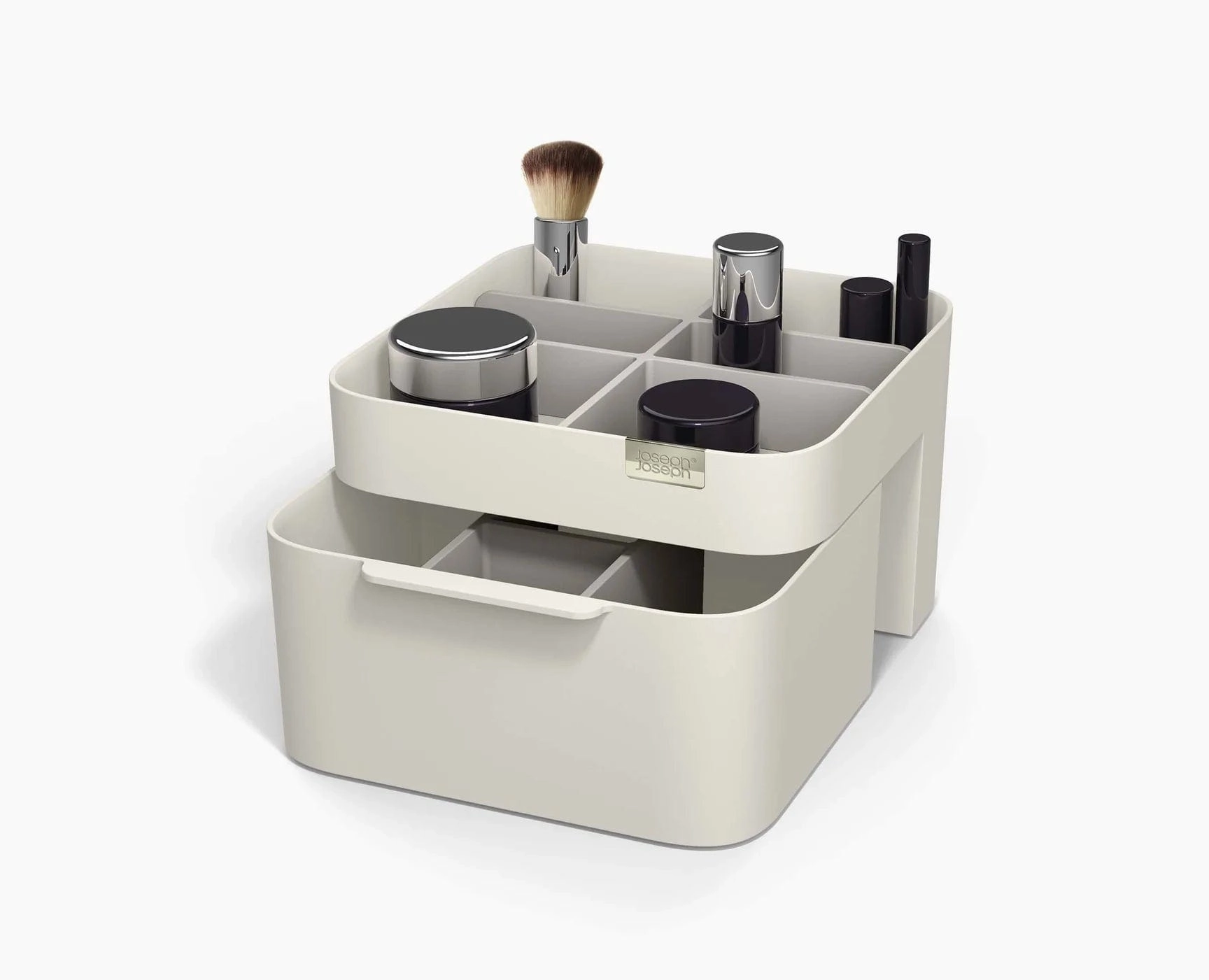 Joseph Joseph Viva Cosmetic Organiser With Drawer - Shell bathroom essentials,bathroom accessories,bathroom set