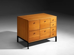 Jrgen Magnussen for Peder Pedersen Chest of Drawers in Pine and Iron storage cabinet,organizer,furniture storage