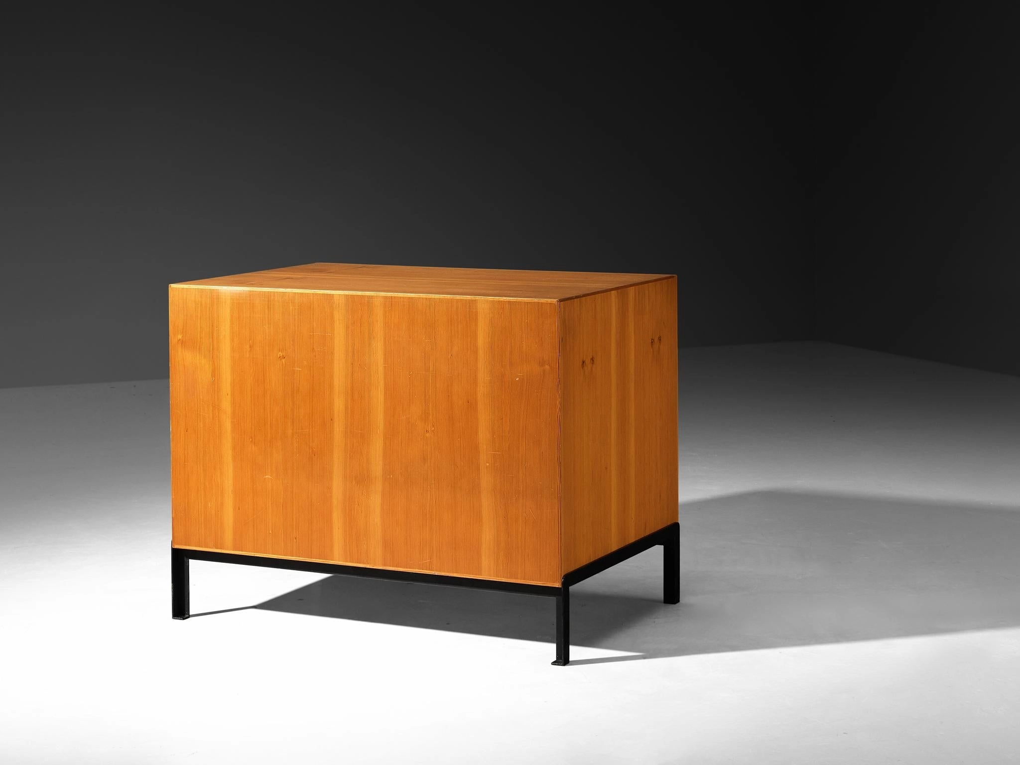 Jrgen Magnussen for Peder Pedersen Chest of Drawers in Pine and Iron