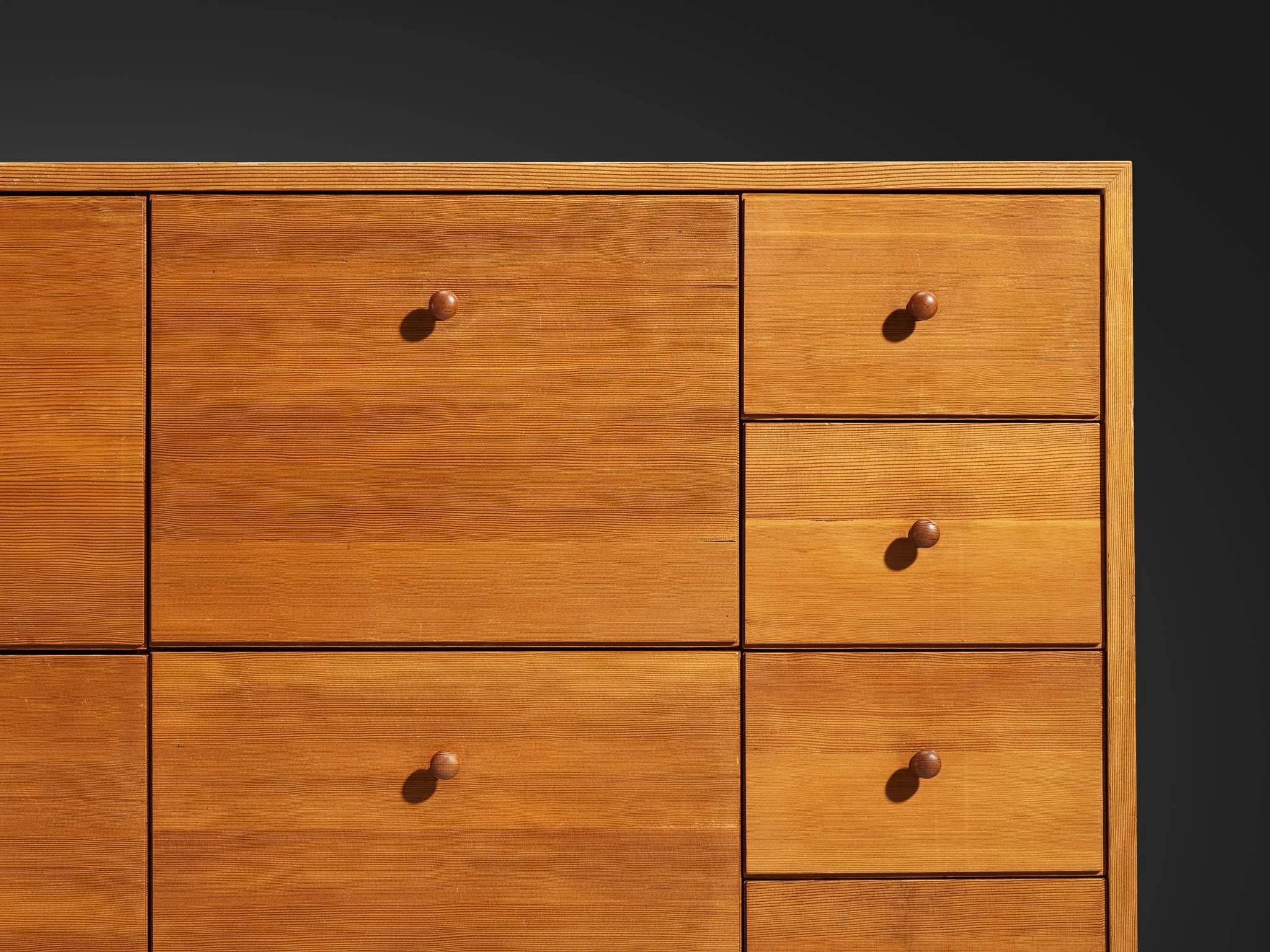 Jrgen Magnussen for Peder Pedersen Chest of Drawers in Pine and Iron