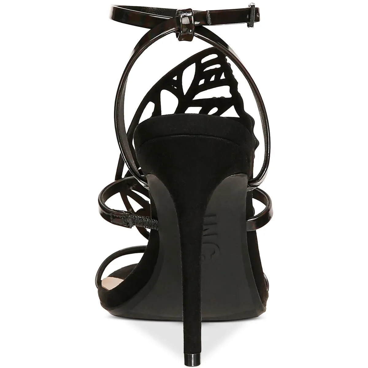 Kaif Womens Faux Leather Evening Platform Heels
