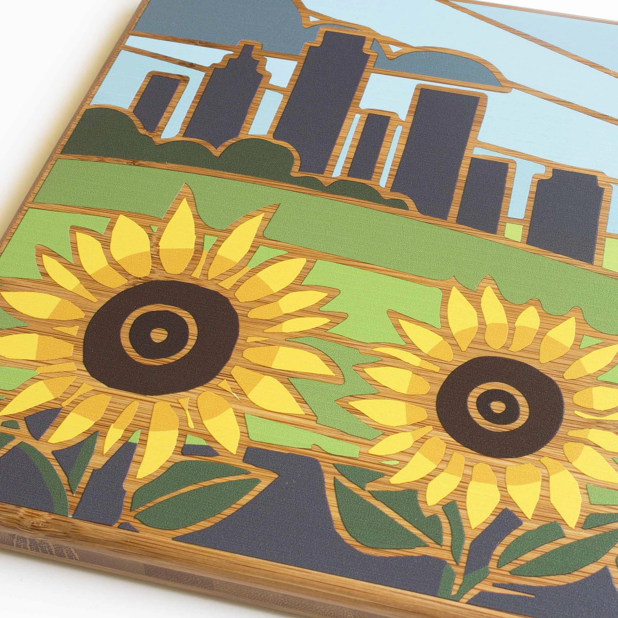 Kansas Cutting Board with Artwork by Summer Stokes