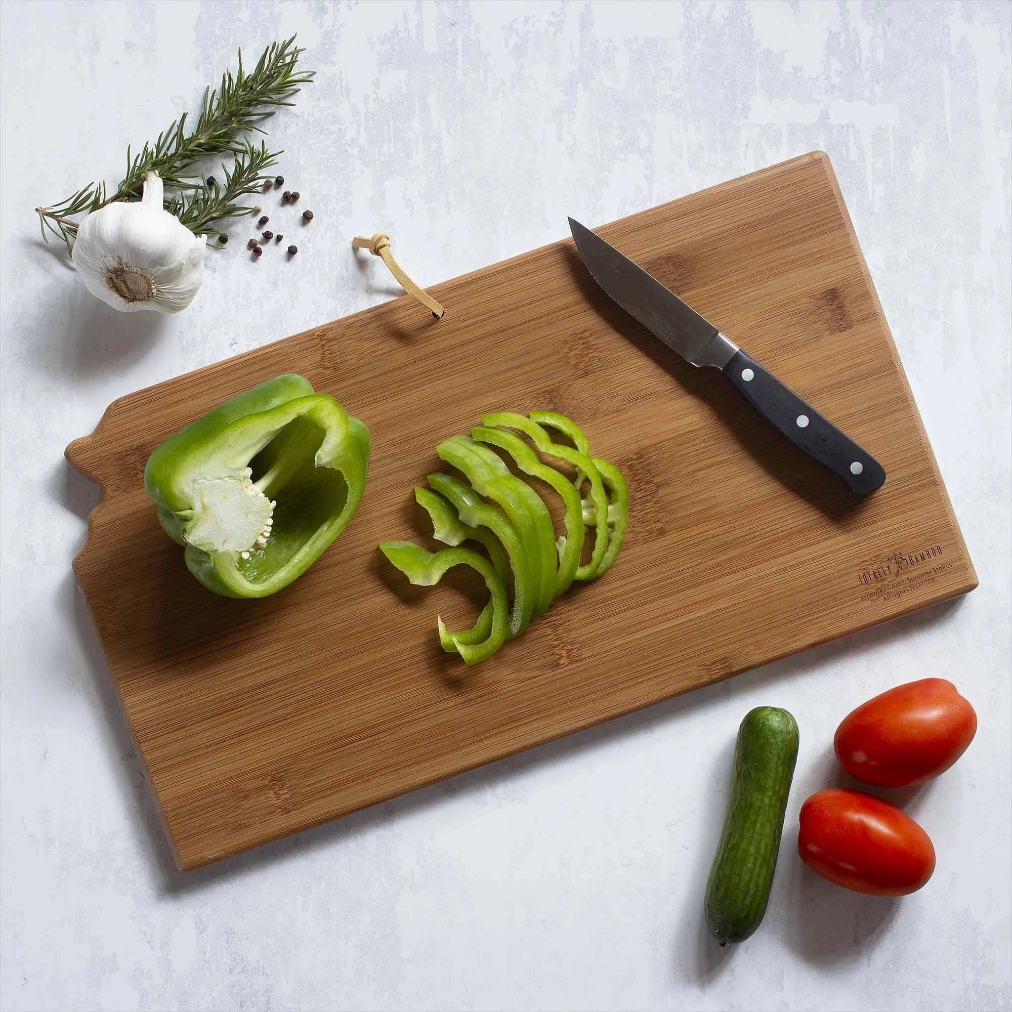 Kansas Cutting Board with Artwork by Summer Stokes