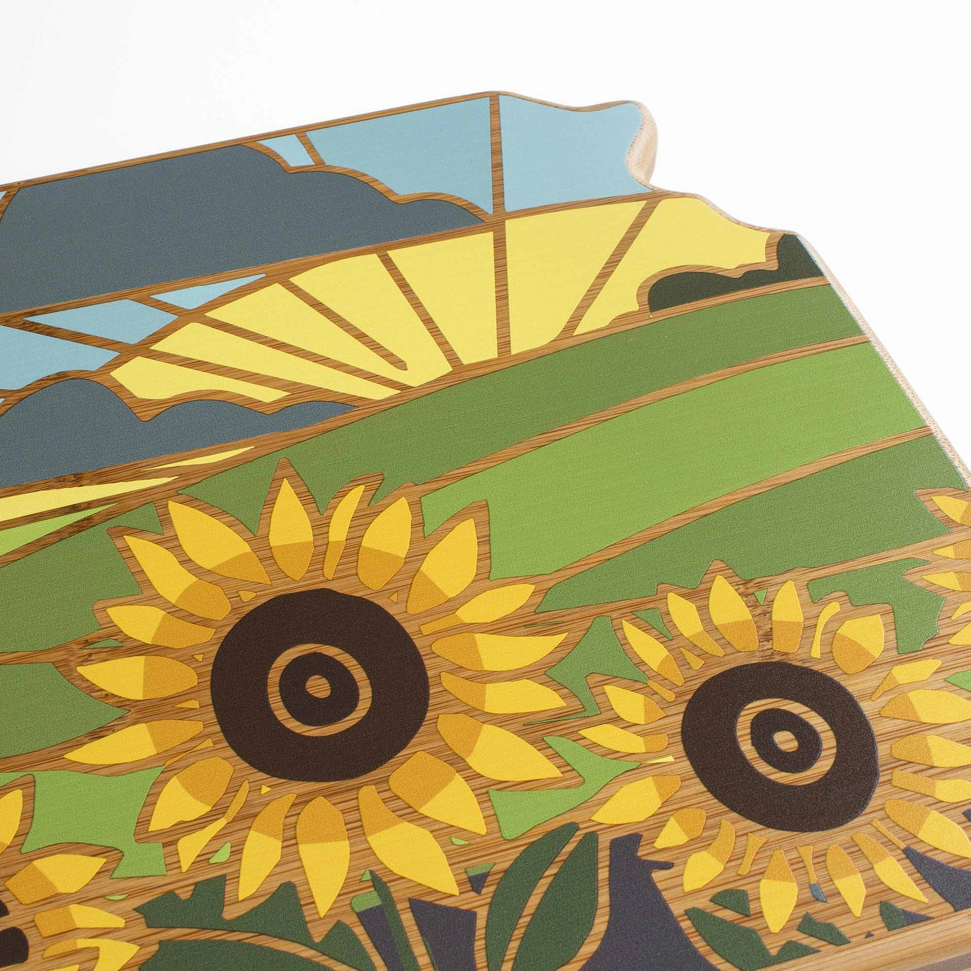 Kansas Cutting Board with Artwork by Summer Stokes
