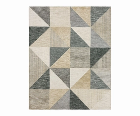 Karastan Bowen Oblique Rug - Tan dining table,kitchen table,dining room furniture