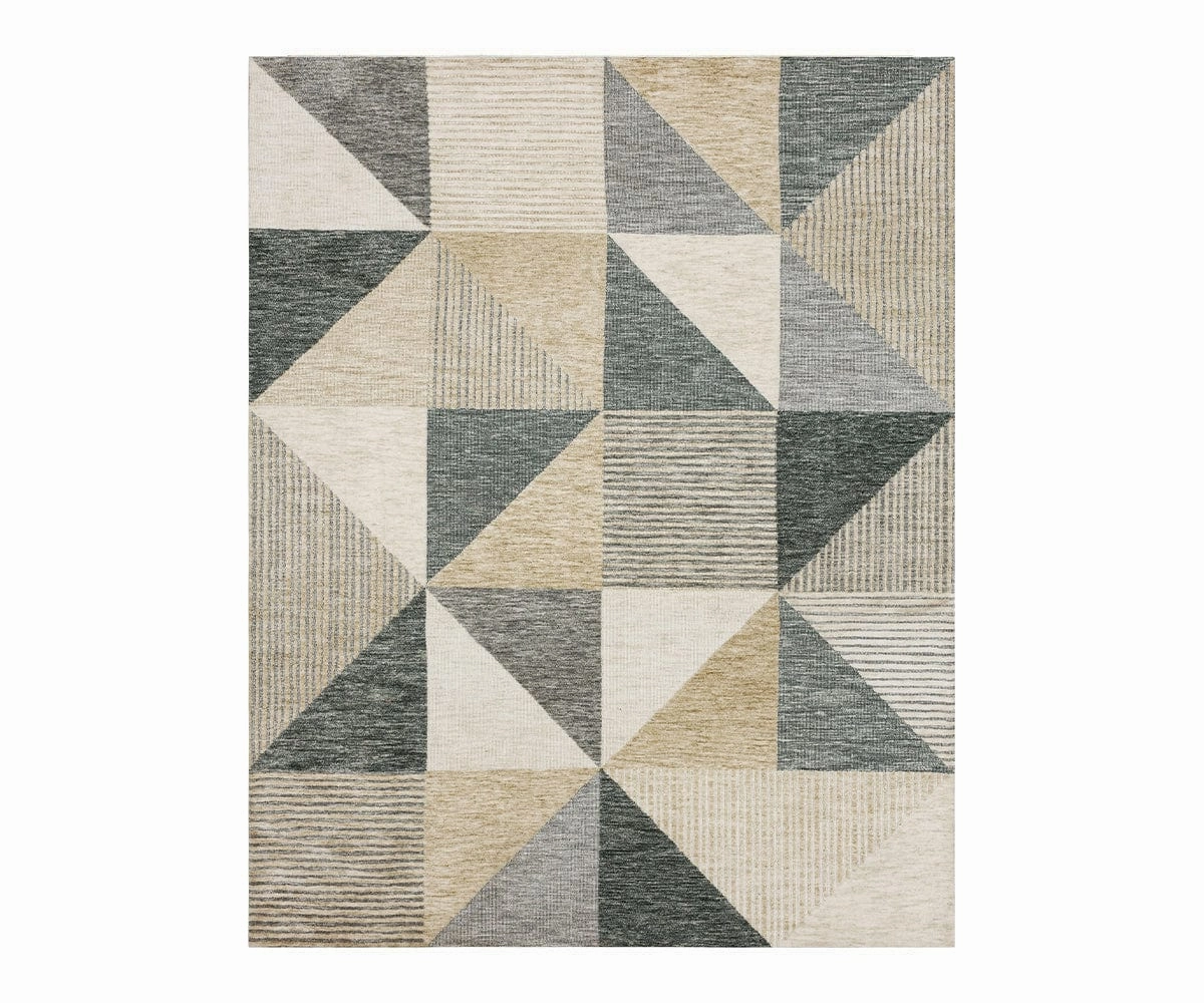 Karastan Bowen Oblique Rug - Tan dining table,kitchen table,dining room furniture