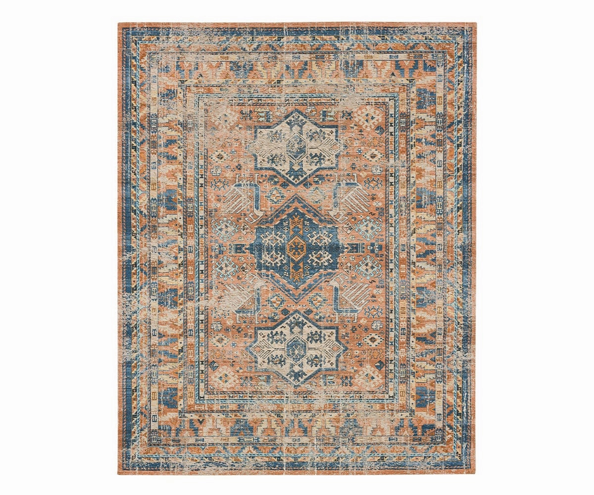 Karastan Haykota Terracotta Rug dining table,kitchen table,dining room furniture