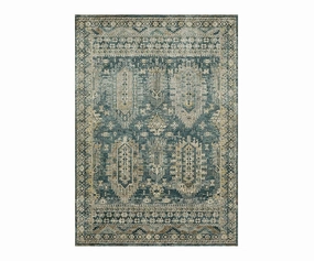 Karastan Marash Karamar Rug - Blue sofa,couch,living room furniture