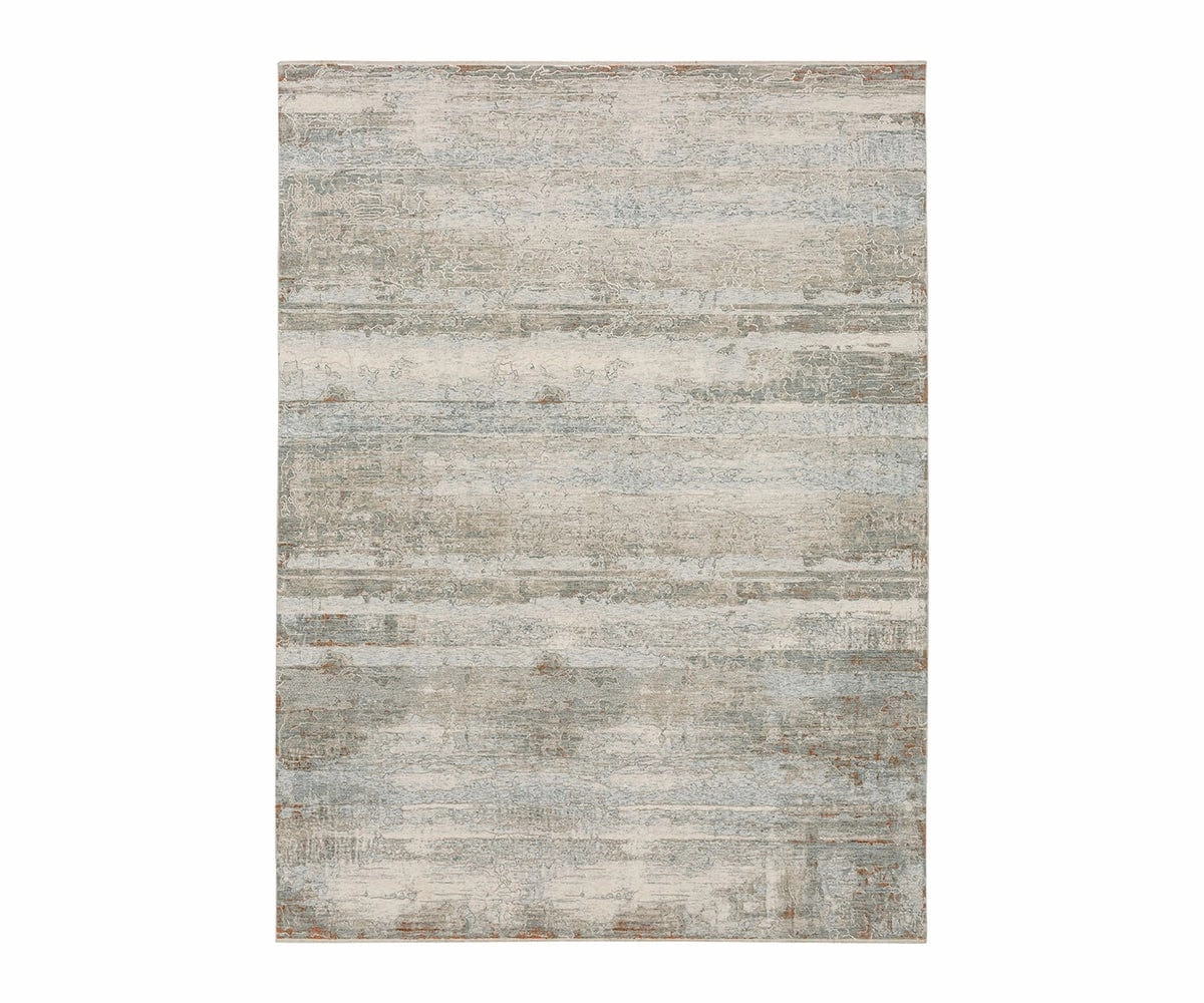 Karastan Solitude Silk Road Rug - Cream & Gray dining table,kitchen table,dining room furniture