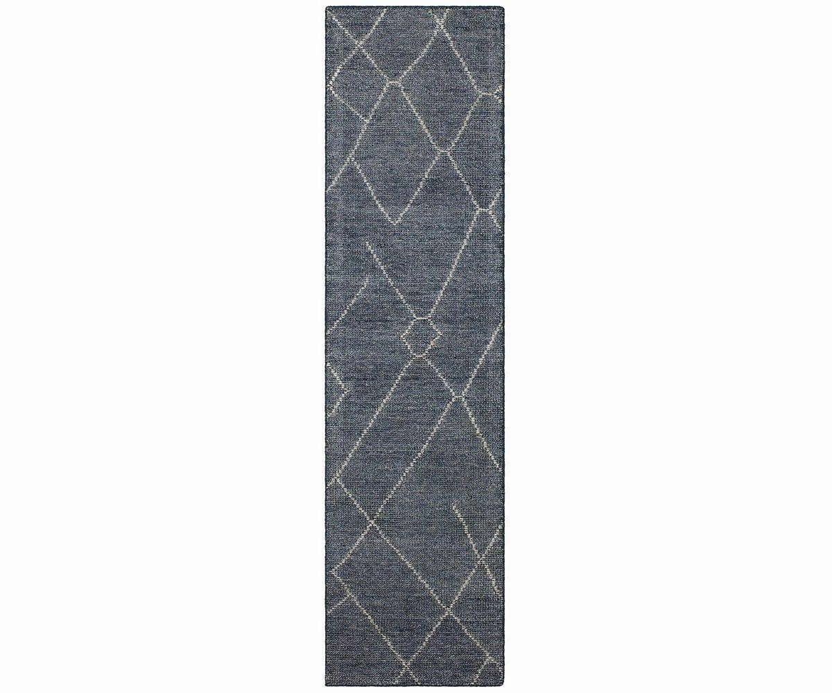 Karastan Tangier Spartel Rug Runner - Blue Steel sofa,couch,living room furniture