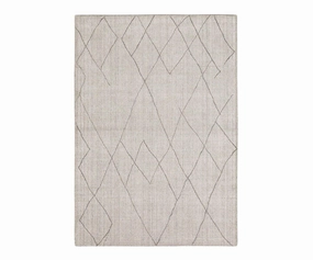 Karastan Tangier Tribal Diamond Rug - Silver dining table,kitchen table,dining room furniture