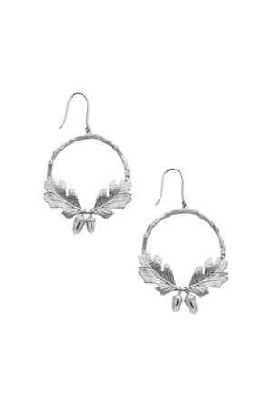 Karen Walker Jewellery Karen Walker Acorn & Leaf Wreath Earrings - Sterling Silver