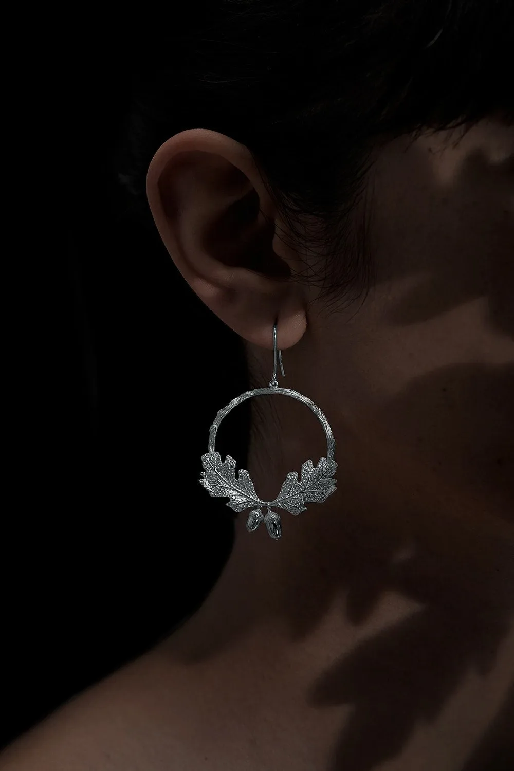 Karen Walker Jewellery Karen Walker Acorn & Leaf Wreath Earrings - Sterling Silver