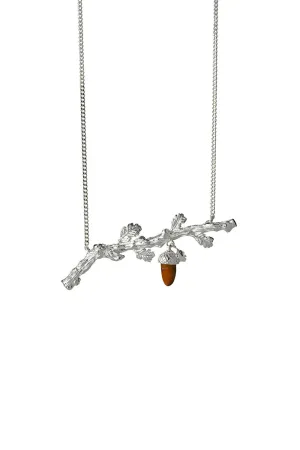 Karen Walker Jewellery Karen Walker - Acorn and Leaf Branch Necklace 45cm
