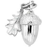 Karen Walker Jewellery Karen Walker Acorn Charm - Silver